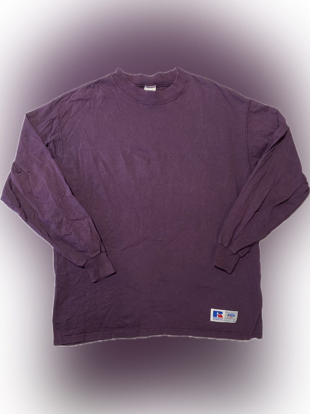 Russell Athletic Long Sleeve Crewneck Shirt - Plum Purple